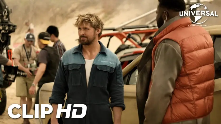 Video for the film The Fall Guy — Clip - Dan le pide a Colt que se suba al coche