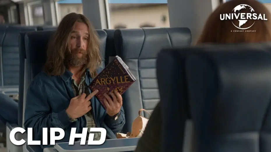 Video for the film Argylle — Clip - Elly conoce a Aidan en el tren