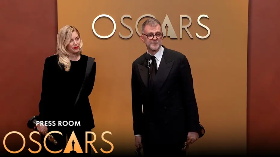 Video for the film BC Project — One Battle After Another Best Picture Press Room Speech | 98th Oscars (2026)