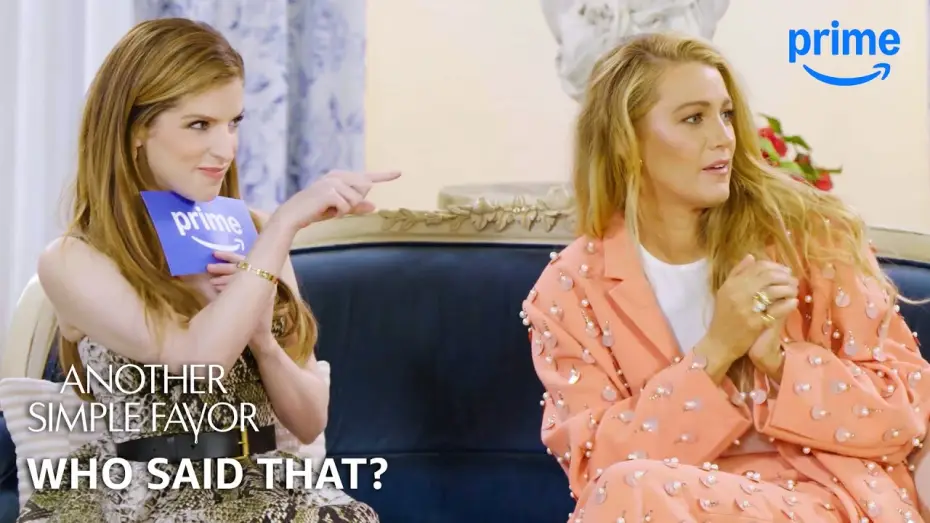 Video for the film Another Simple Favor — Cast Plays 'Who Said That?'