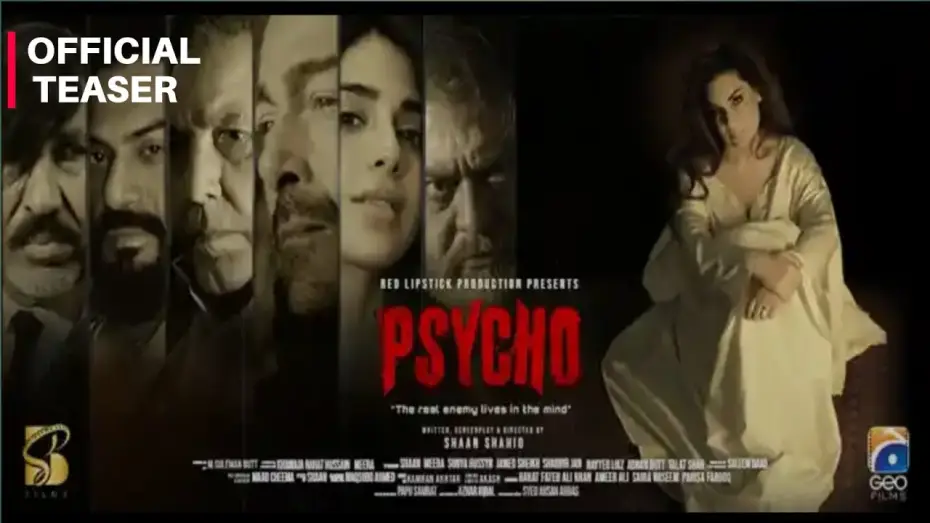 Video for the film Psycho — Psycho Film Teaser - Shaan Shahid - Sonya Hussain - Meera - New Pakistani Movies 2026 - Eid UL Aza