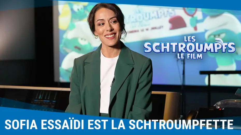 Video for the film The Smurfs Musical — Les coulisses de doublage avec Sofia Essaïdi