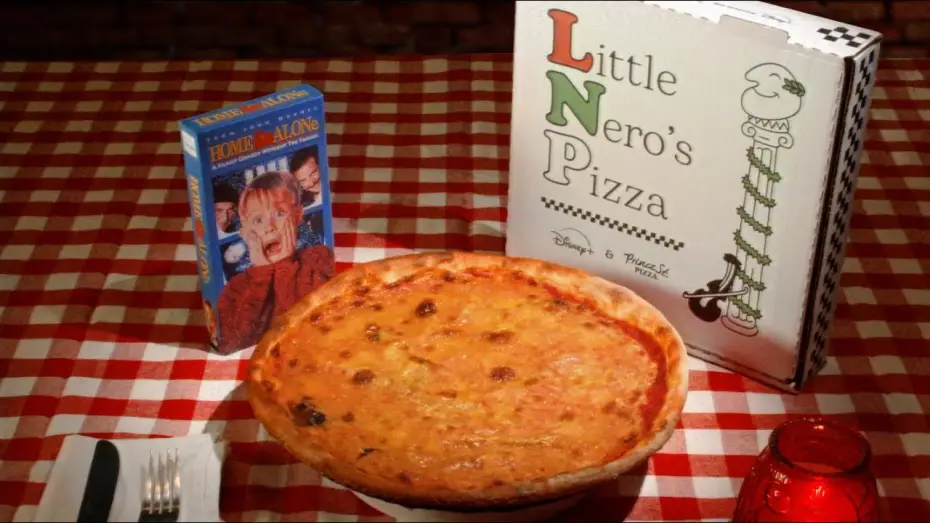 Video for the film Home Alone — Visit Little Nero's Pizza for Home Alone's 35th Anniversary | Disney+ and Prince St. Pizza