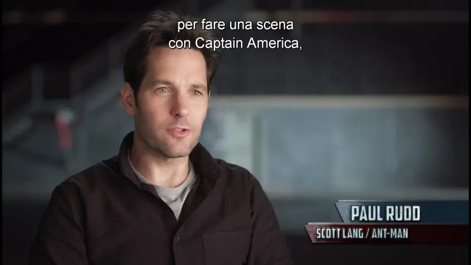 Video for the film Captain America: Civil War — Captain America: Civil War - Paul Rudd è Ant-Man - Pod dal film | HD