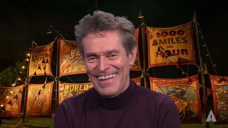 Video for the film Nightmare Alley — Nightmare Alley's Willem Dafoe | Tricks of the Trade: Getting Into Character
