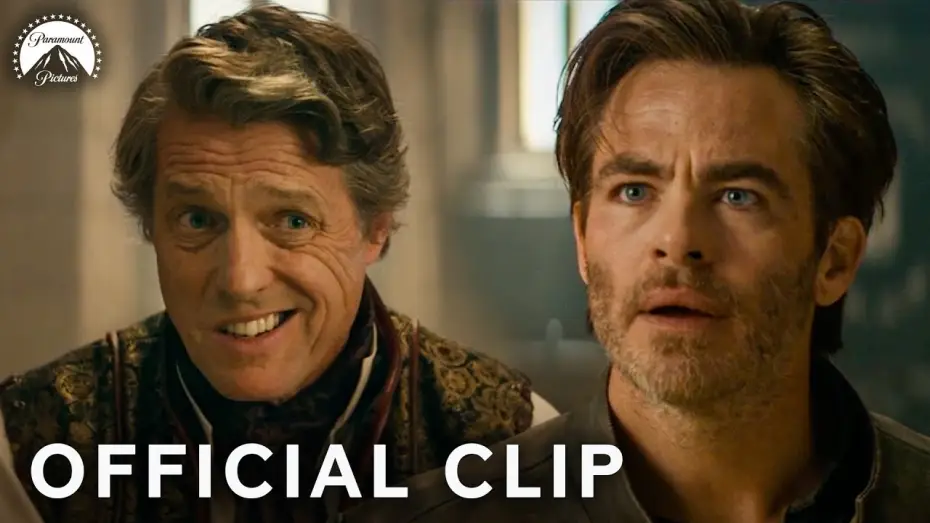 Video for the film Dungeons & Dragons: Honor Among Thieves — Chris Pine Confronts Hugh Grant After Prison Escape