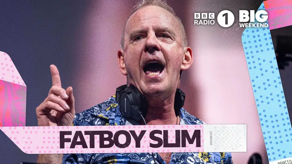 Video for the film Fatboy Slim: Radio 1's Big Weekend 2026 — Fatboy Slim - Satisfaction Skank | Radio 1’s Big Weekend 2026