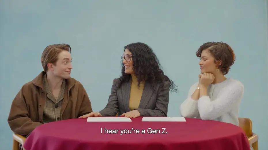 Video for the film The Drama — Zendaya and Robert Pattinson Test their Compatibility