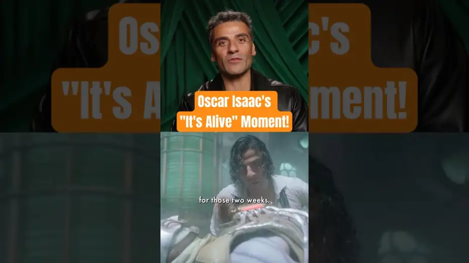 Video for the film Frankenstein — Oscar Isaac on Filming Frankenstein’s “It’s Alive” Moment!