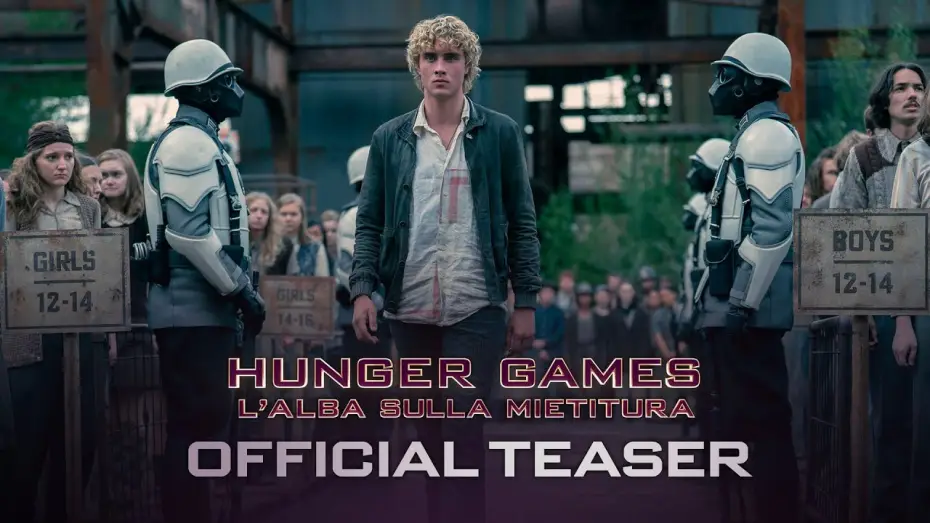 Video for the film The Hunger Games: Sunrise on the Reaping — HUNGER GAMES: L'ALBA SULLA MIETITURA - Teaser Ufficiale - dal 19 Novembre 2026 #soloalcinema