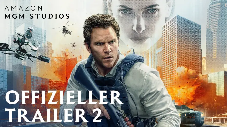 Video for the film Mercy — Mercy – Offizieller Trailer 2 (Kinostart: 22.1.2026)