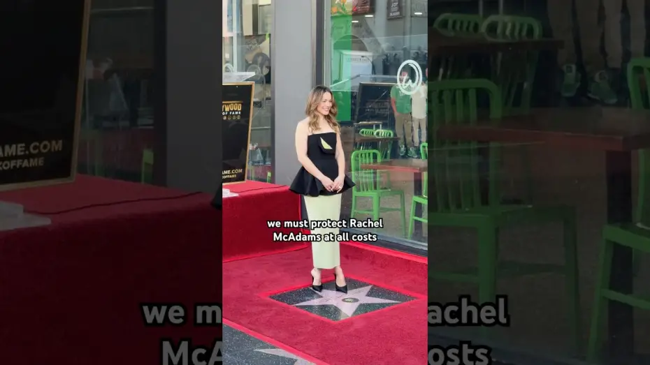 Video for the film Send Help — Rachel McAdams being Rachel McAdams at her Hollywood Walk of Fame Star Ceremony