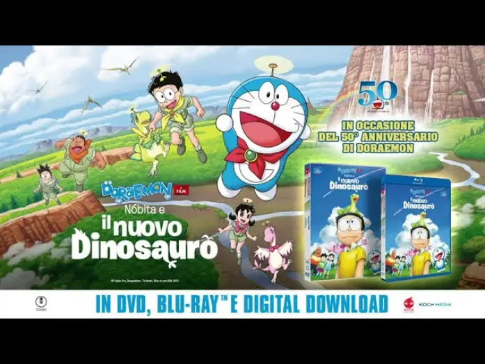 Video for the film Doraemon: Nobita's New Dinosaur — Doraemon – Il film: Nobita e il nuovo dinosauro – Anime Factory