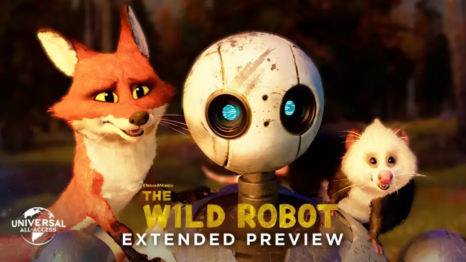 Video for the film The Wild Robot — Roz Becomes One With Nature