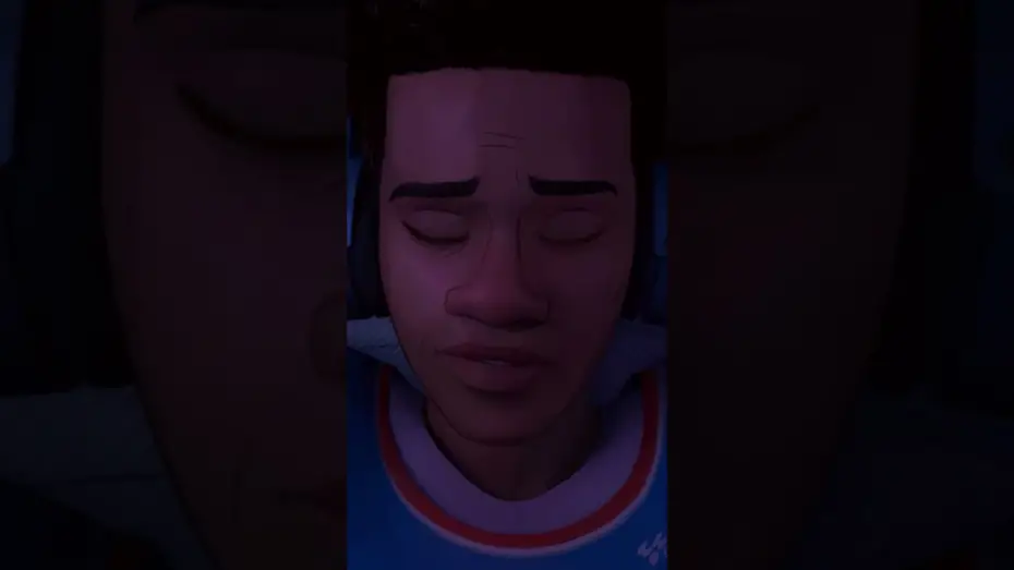 Video for the film Spider-Man: Across the Spider-Verse — Miles Listening to Music on National Record Day (Scene)