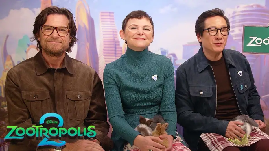Video for the film Zootopia 2 — Zootropolis 2 Cast Meet REAL Bunnies! 🐰 Jason Bateman, Ginnifer Goodwin, Ke Huy Quan