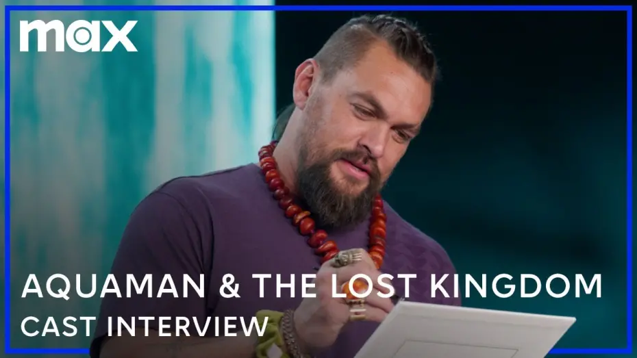 Video for the film Aquaman and the Lost Kingdom — Jason Momoa & Patrick Wilson Try Painting Each Other