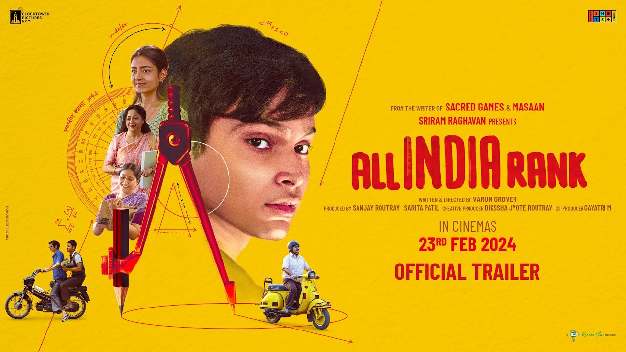 Video for the film All India Rank — All India Rank | Official Trailer | Varun Grover | Sriram Raghavan | In Theatres 23rd Feb 2024
