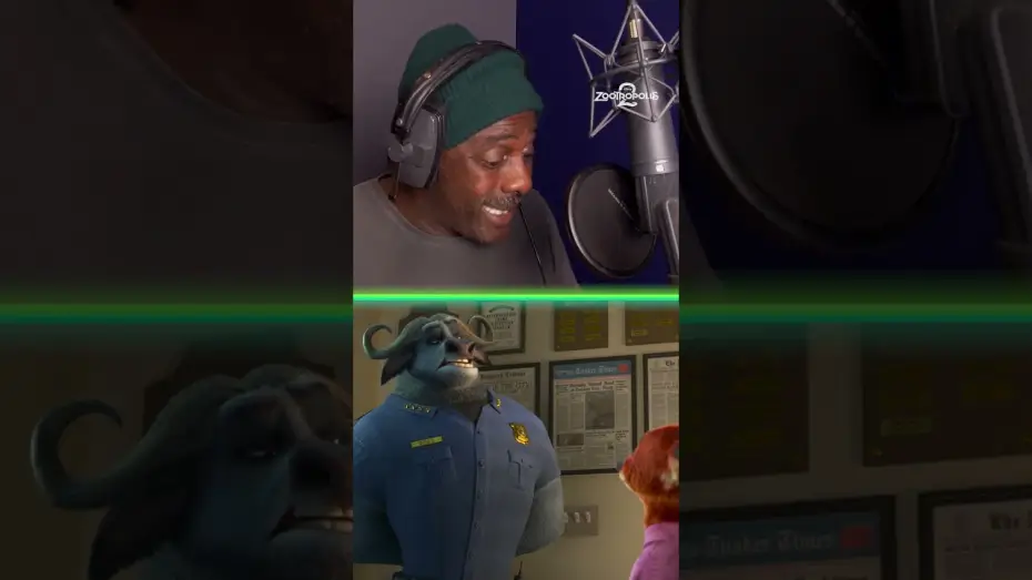 Video for the film Zootopia 2 — Idris Elba Brings Chief Bogo to Life | Booth to Screen
