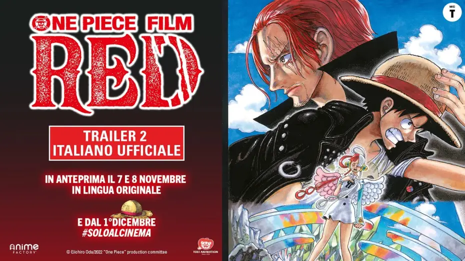 Video for the film One Piece Film Red — One Piece Film: RED - Trailer 2 Italiano Ufficiale