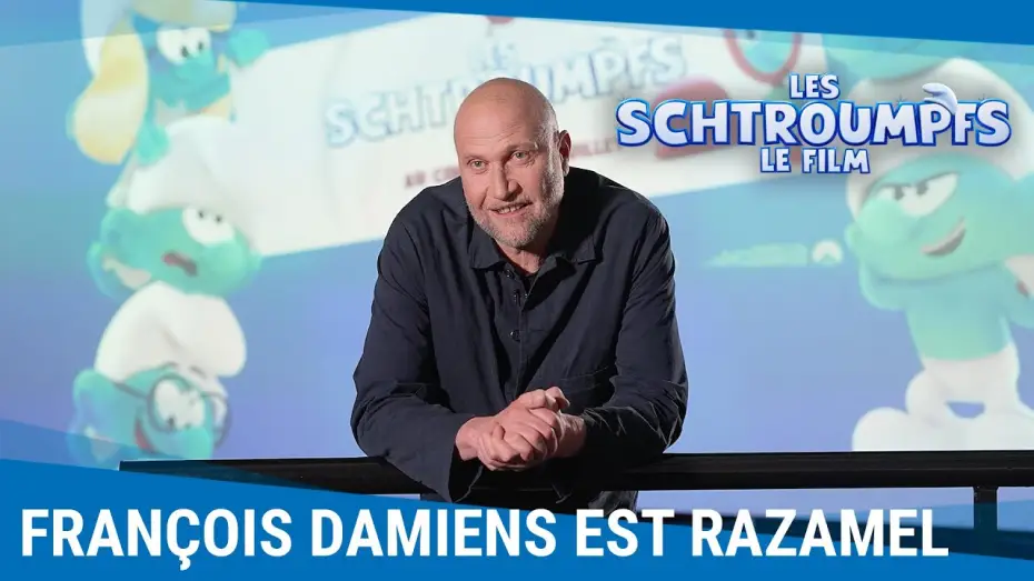 Video for the film The Smurfs Musical — Les coulisses de doublage avec François Damiens