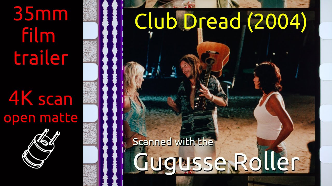 Video for the film Club Dread — Club Dread (2004) 35mm film trailer, flat open matte 2160p
