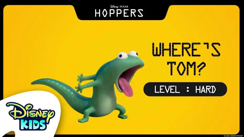 Video for the film Hoppers — Find Tom Lizard | Level: HARD