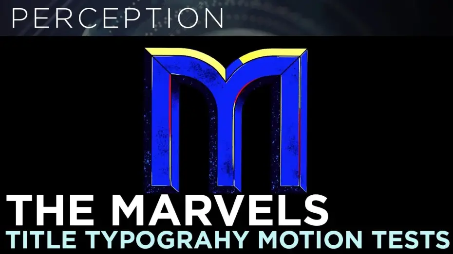 Video for the film The Marvels — End Credits Main Title Typography Motion Test