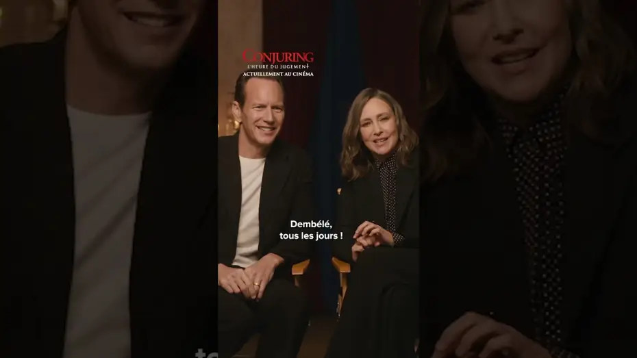Video for the film The Conjuring: Last Rites — Patrick Wilson et Vera Farmiga, des fans de foot français ? 👀  #Conjuring