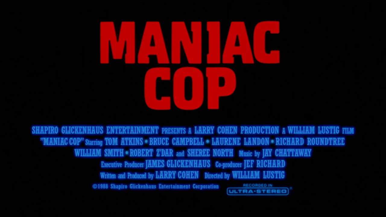 Video for the film Maniac Cop — Vintage Theatrical Trailer