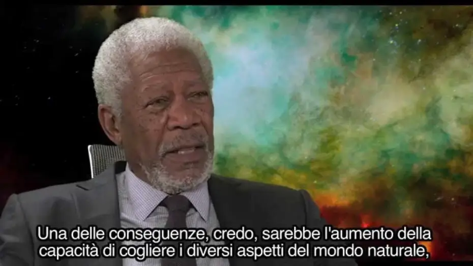 Video for the film Lucy — Lucy di Luc Besson con Scarlett Johansson: intervista a Morgan Freeman (sottotitoli in italiano)