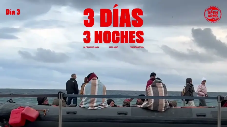 Video for the film 3 días, 3 noches — 3 días y 3 noches en una patera: la acción de Open Arms y DoubleYou en Barcelona