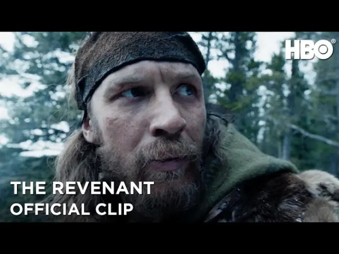 Video for the film The Revenant — Bridger Confronts Fitzgerald At Gunpoint