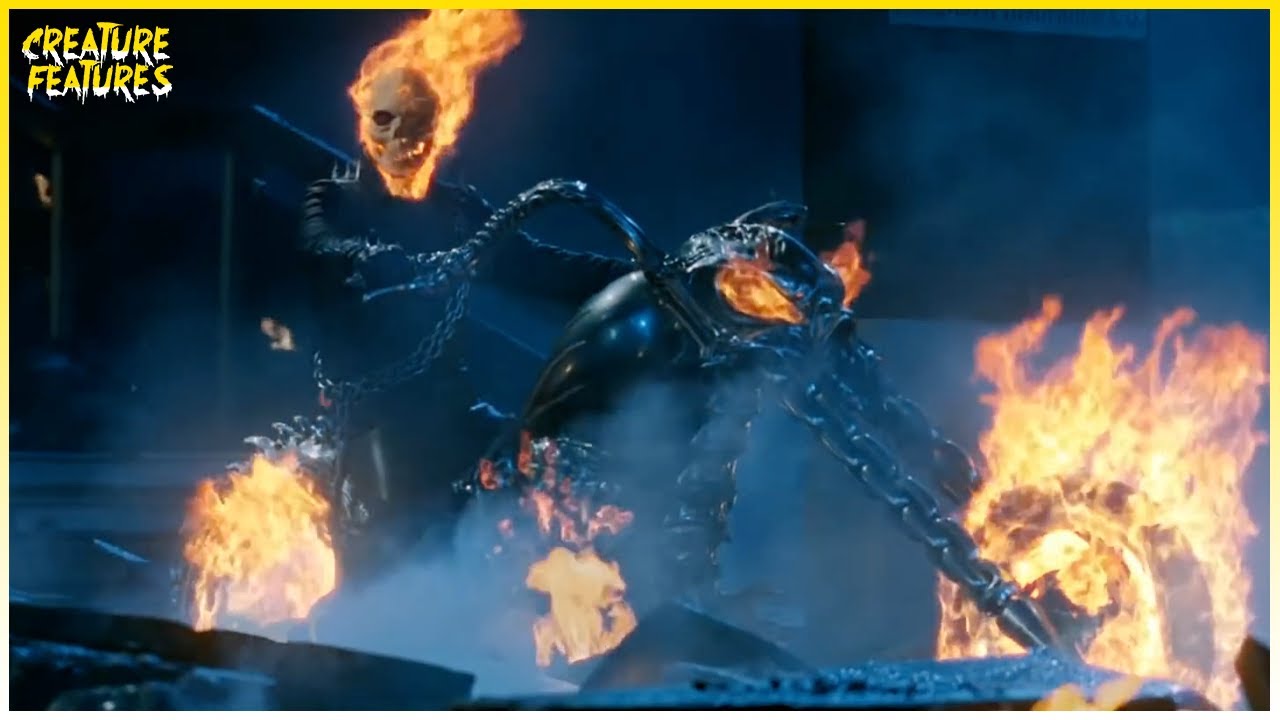 Video for the film Ghost Rider — Ghost Rider Escapes The Cops