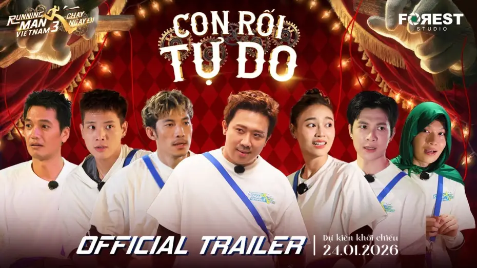 Video for the film Running Man Vietnam Season 3: Puppet Of Freedom — [OFFICIAL TRAILER] RUNNING MAN VIỆT NAM MÙA 3: CON RỐI TỰ DO | KC: 24.01.2026 TẠI CGV TOÀN QUỐC