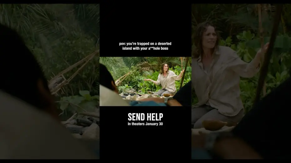 Video for the film Send Help — Rachel McAdams & Dylan O’Brien are out of office until further notice.