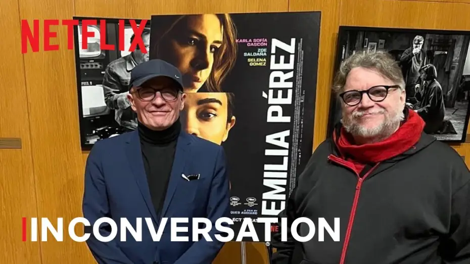 Video for the film Emilia Pérez — Guillermo del Toro & Jacques Audiard discuss Emilia Pérez