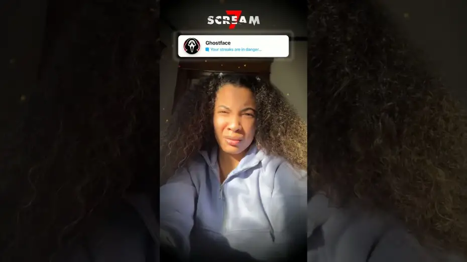 Video for the film Scream 7 — I'm coming for your streaks. Try the Scream 7 Lens on Snapchat.