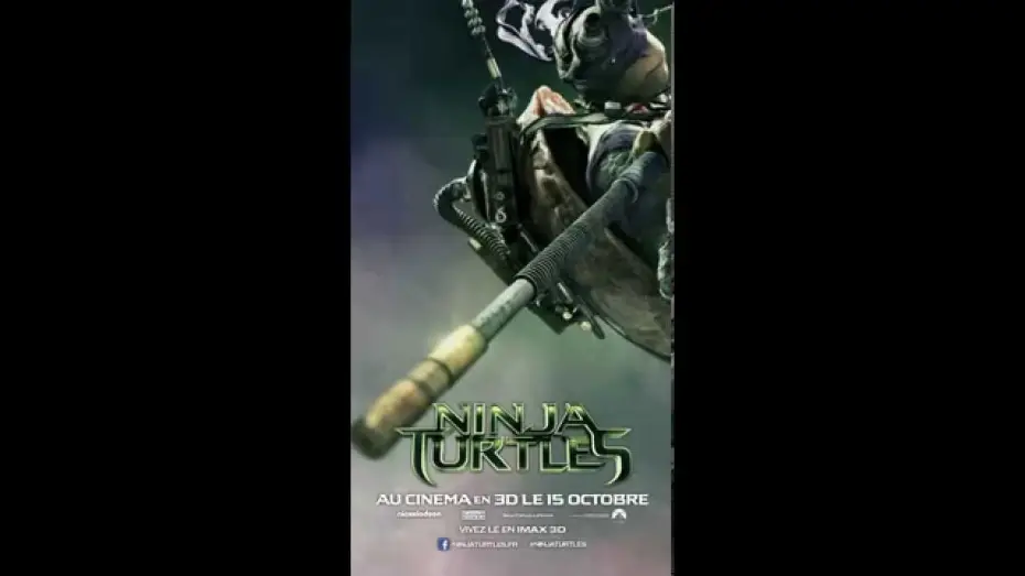 Video for the film Teenage Mutant Ninja Turtles — NINJA TURTLES : l'affiche animée de Donatello
