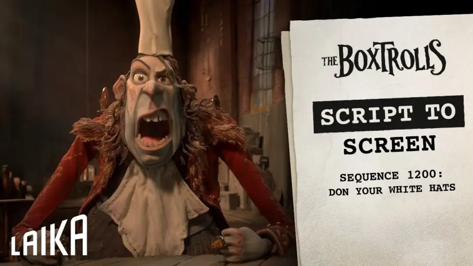 Video for the film The Boxtrolls — ”The Cheese Fits“ Script to Screen