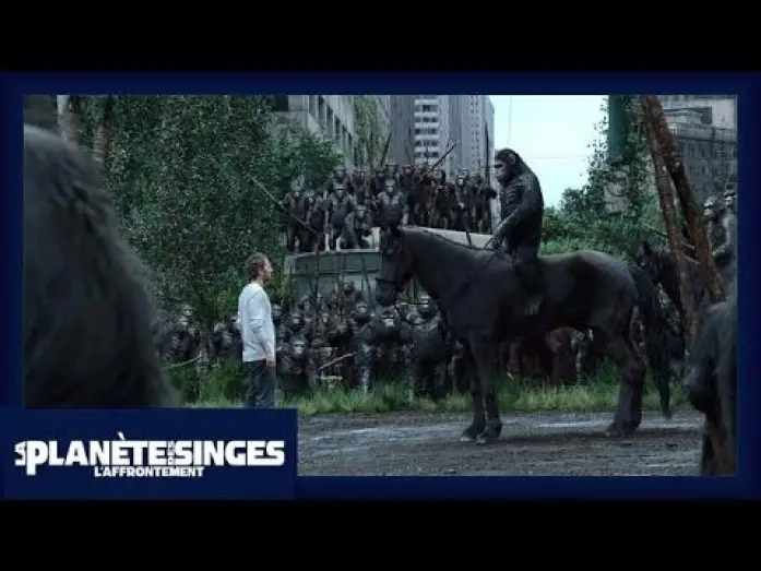 Video for the film Dawn of the Planet of the Apes — La Planète des Singes : L'Affrontement - Extrait Les singes ne veulent pas la guerre [Officiel] VOST