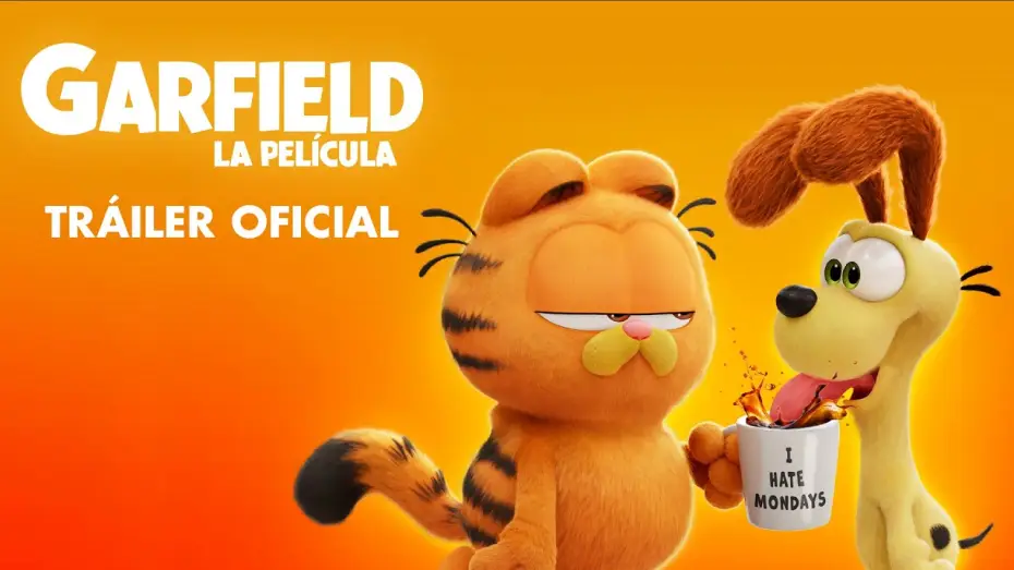 Video for the film The Garfield Movie — Tráiler oficial en español