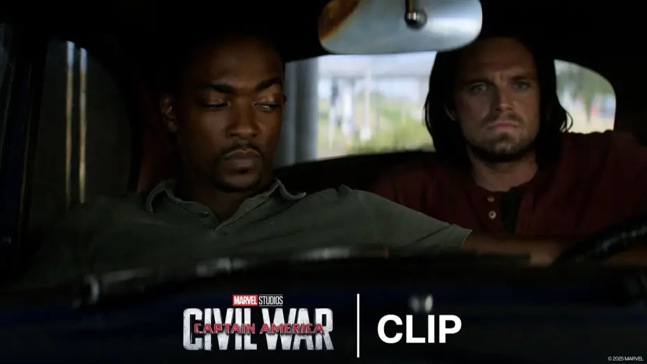 Video for the film Captain America: Civil War — Sam and Bucky's Car Banter - Official Clip