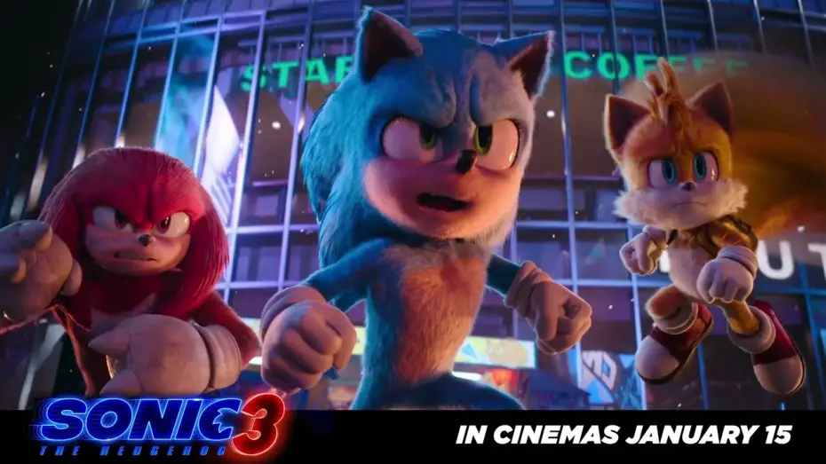 Video for the film Sonic the Hedgehog 3 — Catch Sonic & the gang in action!