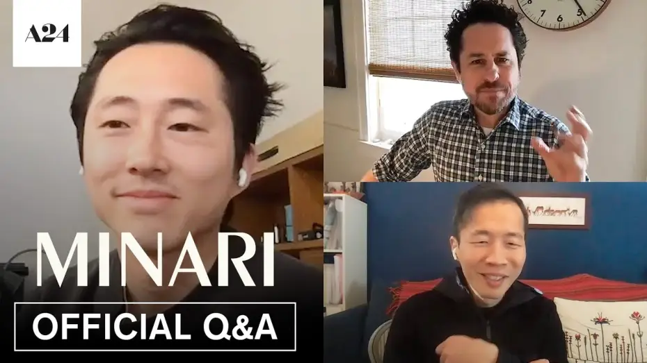 Video for the film Minari — Minari | Q&A with J.J. Abrams, Director Lee Isaac Chung, and star Steven Yeun | A24