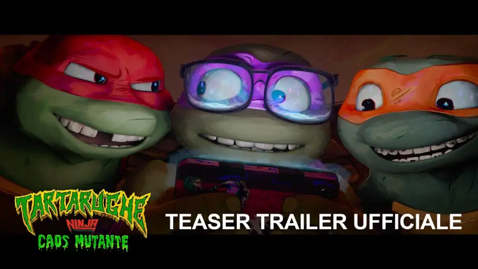 Video for the film Teenage Mutant Ninja Turtles: Mutant Mayhem — Tartarughe Ninja: Caos Mutante | ad agosto 2023 al cinema.