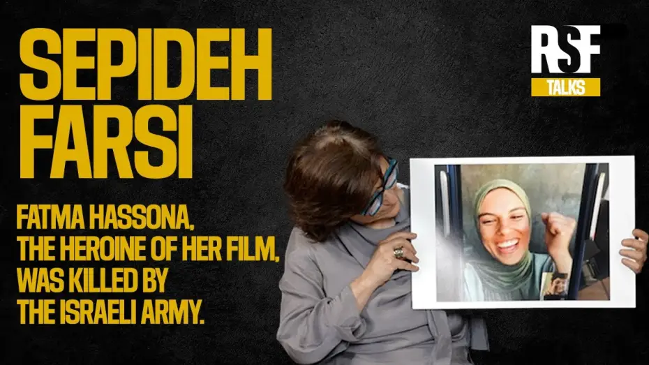 Video for the film Put Your Soul on Your Hand and Walk — Sepideh Farsi talks about her film “Put Your Soul on Your Hand and Walk" following Fatma Hassona