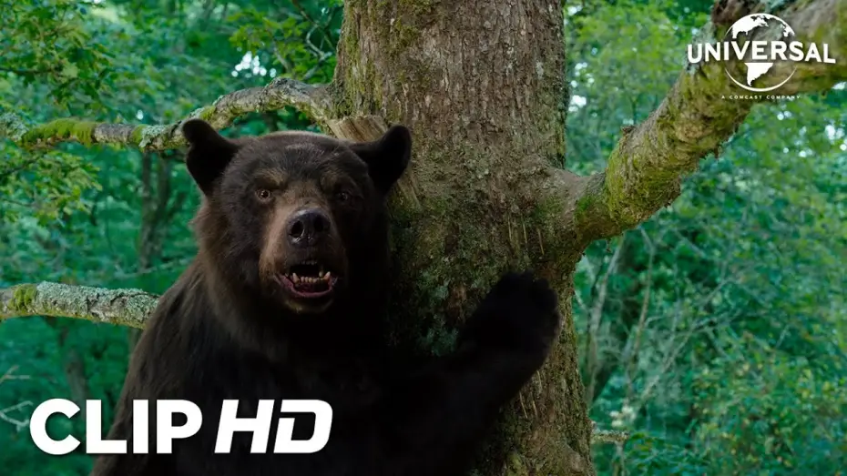 Video for the film Cocaine Bear — Clip - Peter se olvida de que los osos saben trepar árboles