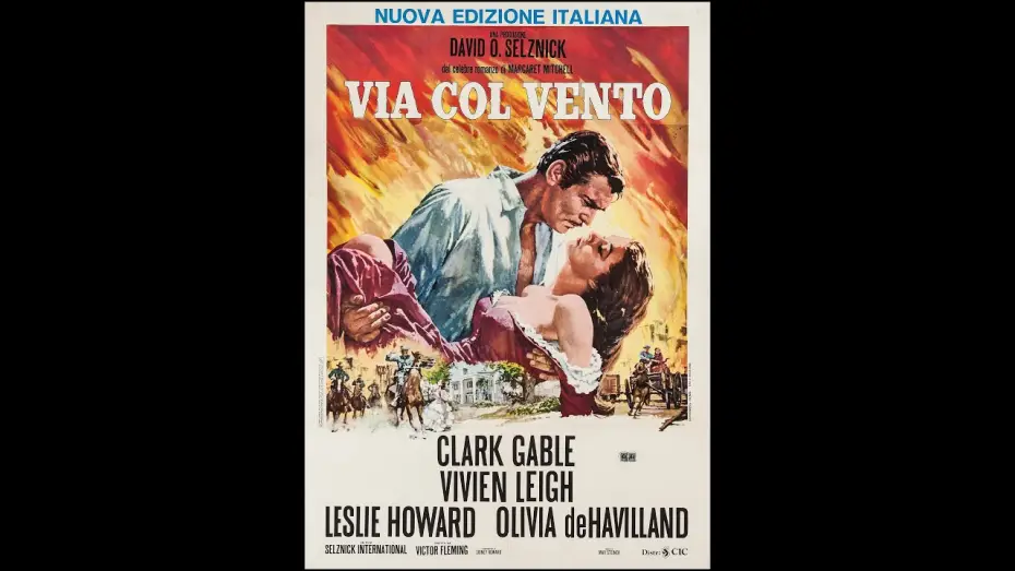 Video for the film Gone with the Wind — VIA COL VENTO Trailer Italiano del'edizione 1977 Restaurato