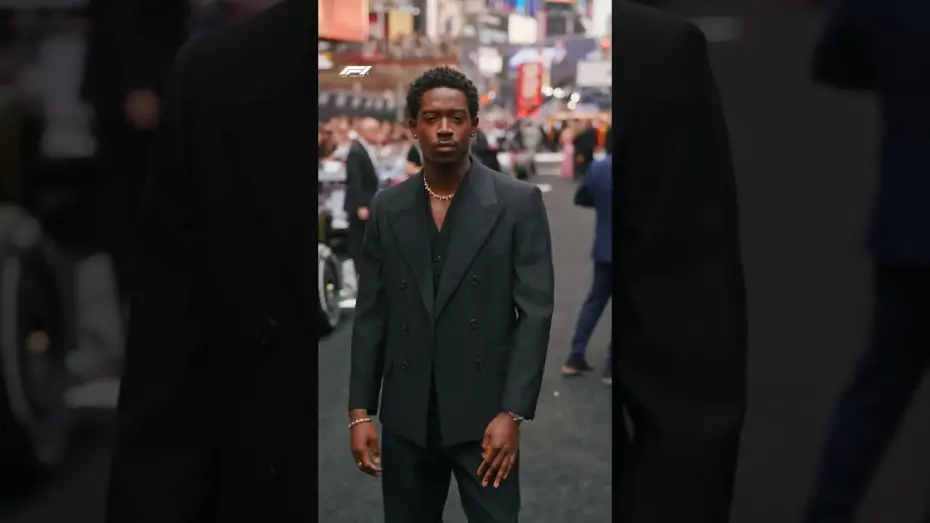 Video for the film F1 — Damson Idris arriving in true F1 style at the World Premiere last night